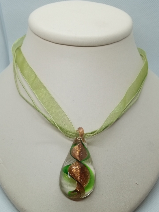 Jewelry - ARTISAN GOLD DUST LIFE GLASS SWIRL